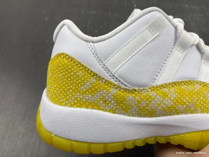 Rep Husky Yellow Air Low WMNS Jordan 11 Snakeskin AH7860-107 0602